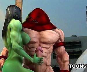 3D Toon Mutant Stunner Gets..