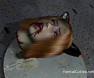 3D anime pussy stuffed by a..